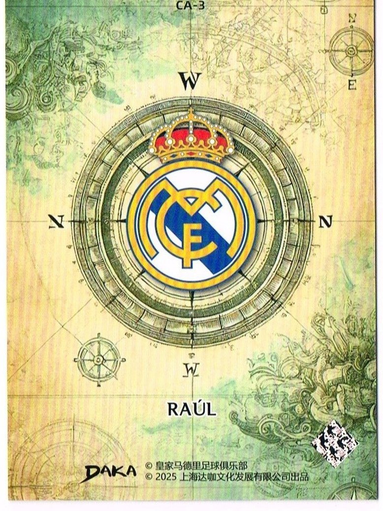 Reverso - Tarjeta Raúl DAKA 2025 #CA-3