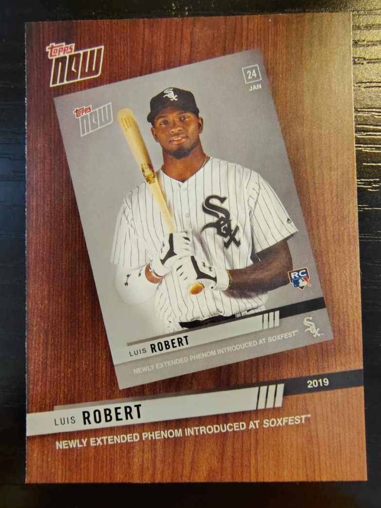 Tarjeta Luis Robert Topps Now 2020