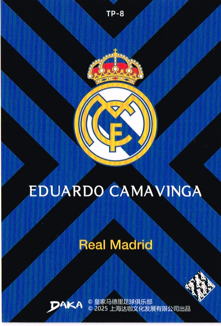 Reverso - Tarjeta Eduardo Camavinga DAKA 2025 #TP-8