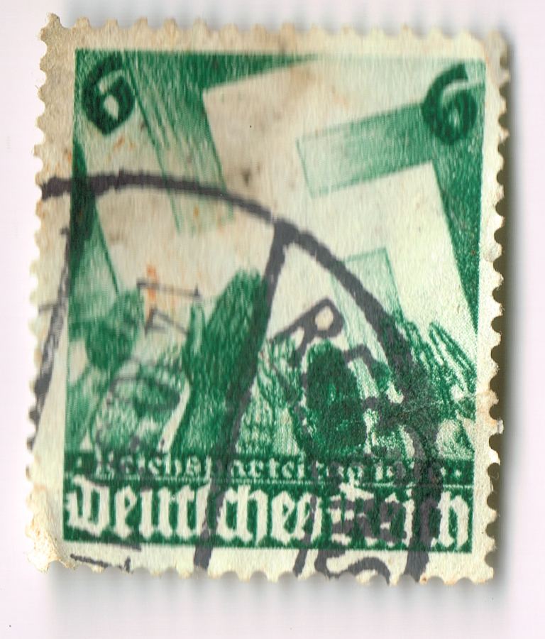 Tarjeta Reichsparteitag Nürnberg Reichspost 1938 #Michel #672