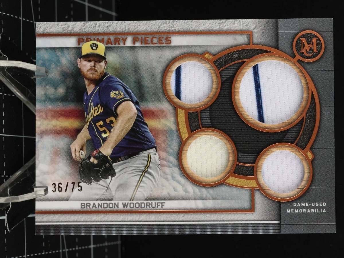 Tarjeta Brandon Woodruff Topps Museum Collection 2023 #SPPQR-BW