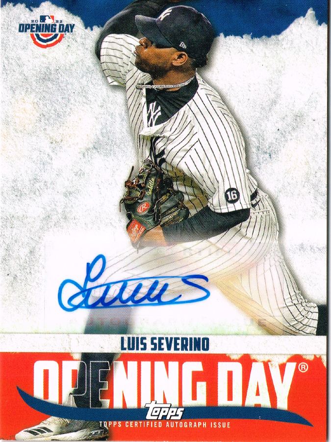 Tarjeta Luis Severino Topps Opening Day 2022 #ODA-LS
