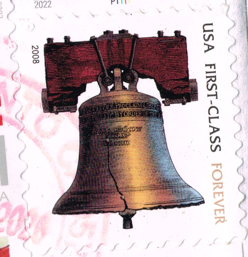 Tarjeta Liberty Bell USPS 2008 #Scott #4125