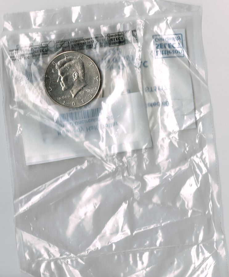Reverso - Tarjeta 2013 Kennedy Half Dollar United States Mint (Littleton Coin Co.) 2013 #7257.60 / ST5117