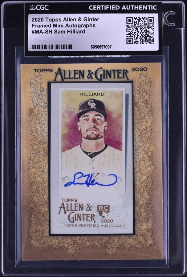Tarjeta Sam Hilliard Topps 2020 #MA-SH