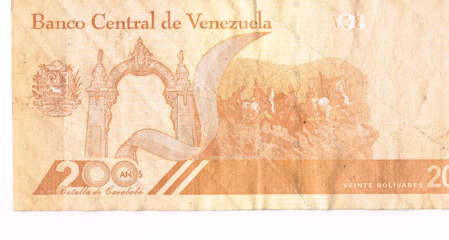 Reverso - Tarjeta Simón Bolívar Banco Central de Venezuela 2021 #Pick #103