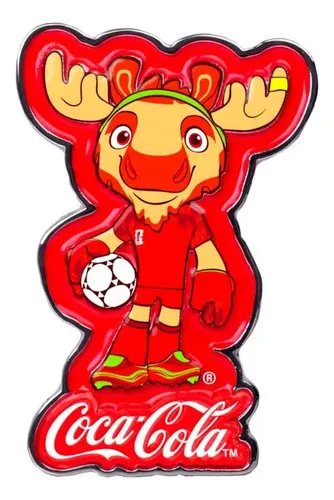 Tarjeta Maple Pin Mundialista 2026 Coca-Cola Mascot Series 2026