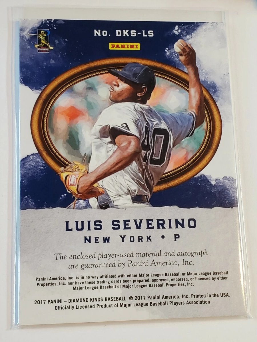 Reverso - Tarjeta Luis Severino Panini Diamond Kings 2017 #DKS-LS