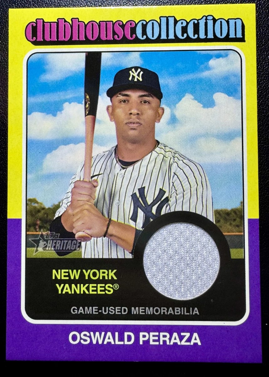Tarjeta Oswald Peraza Topps Heritage 2024