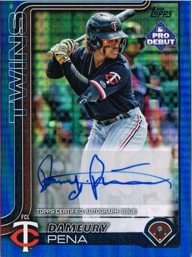 Tarjeta Dameury Peña Topps Pro Debut 2025