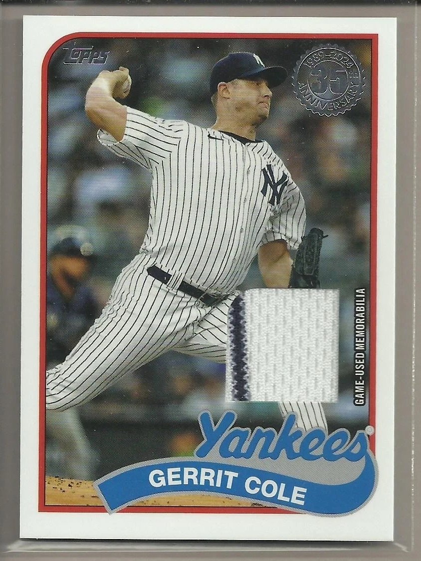 Tarjeta Gerrit Cole Topps 2024 #89BR-GC
