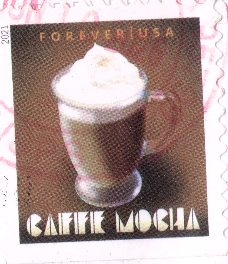 Tarjeta Caffè Mocha USPS 2021 #Scott #5571