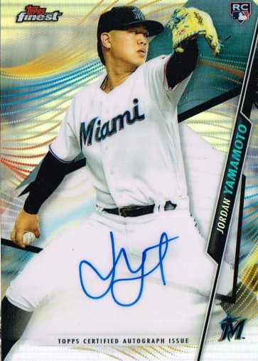 Tarjeta Jordan Yamamoto Topps Finest 2020