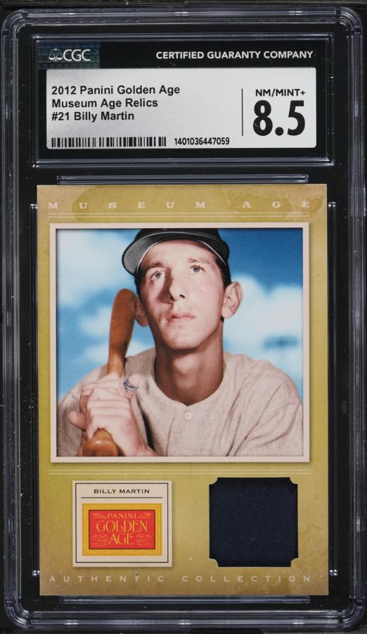 Tarjeta Billy Martin Panini 2012 #21