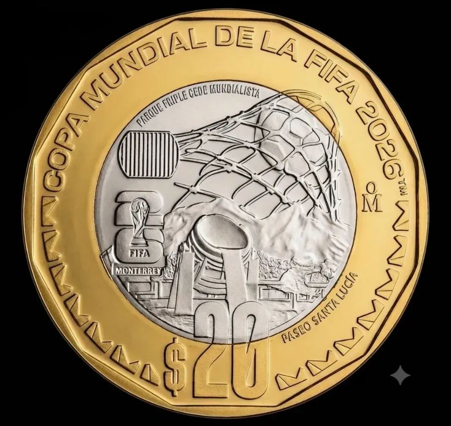 Tarjeta 20 Pesos Conmemorativos Paseo Santa Lucía Casa de Moneda de México 2026