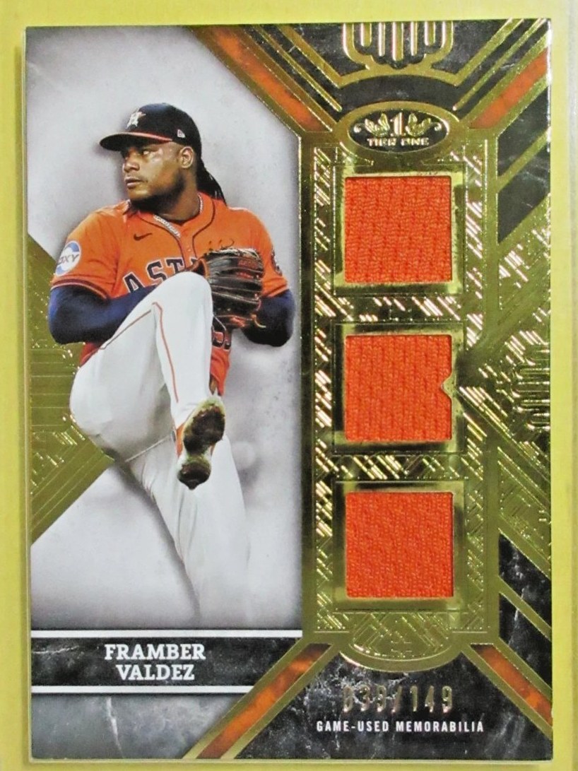 Tarjeta Framber Valdez Topps Tier One 2025 #T1TR-FV