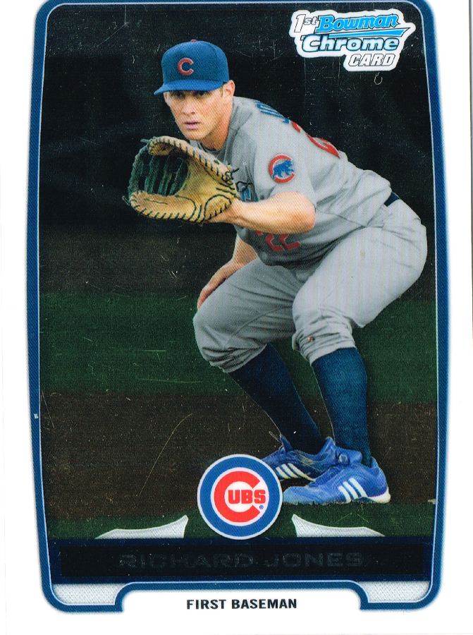 Tarjeta Richard Jones Bowman Chrome 2012 #BCP19