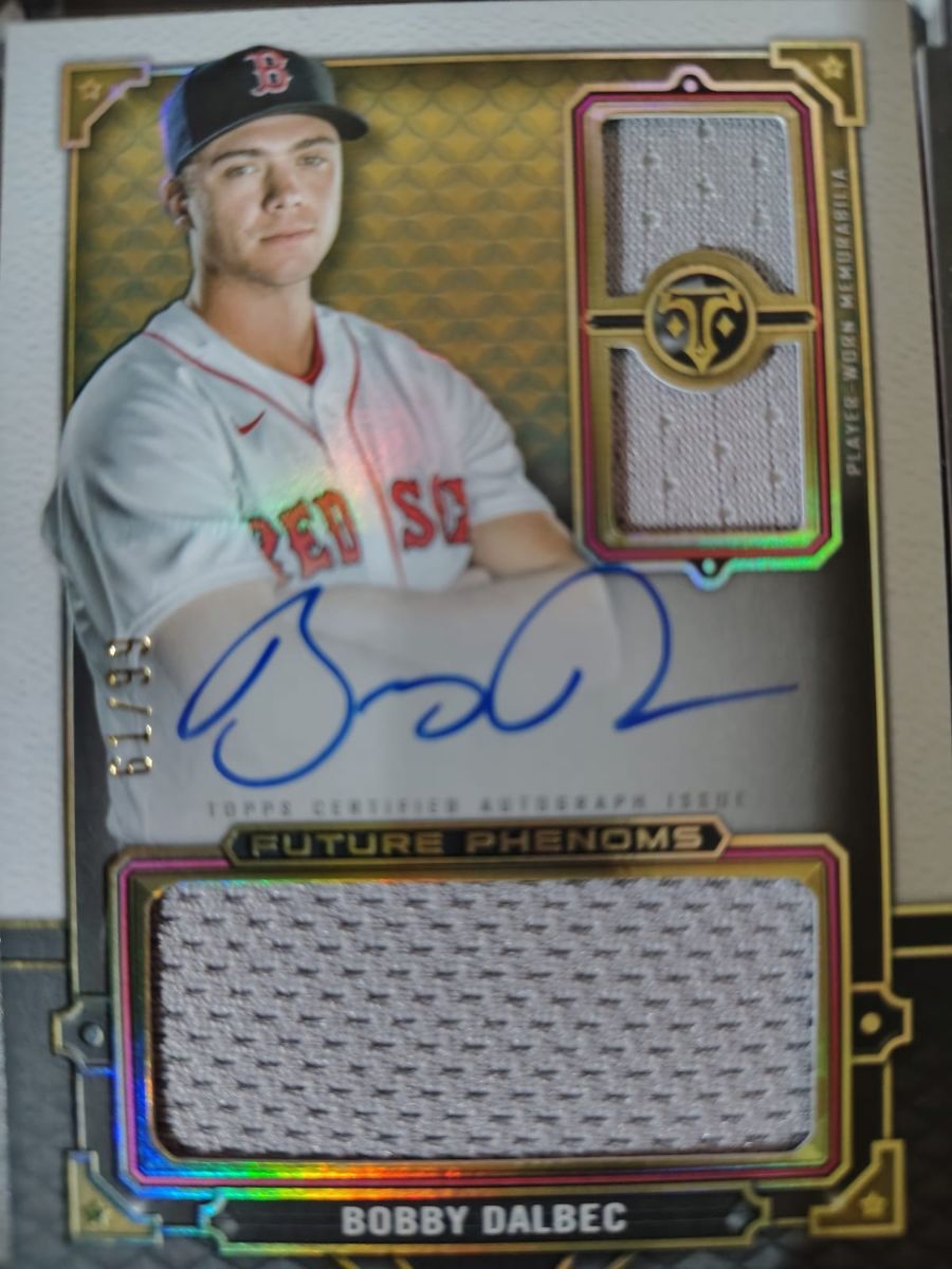 Tarjeta Bobby Dalbec Topps 2022 #RFPAR-BD