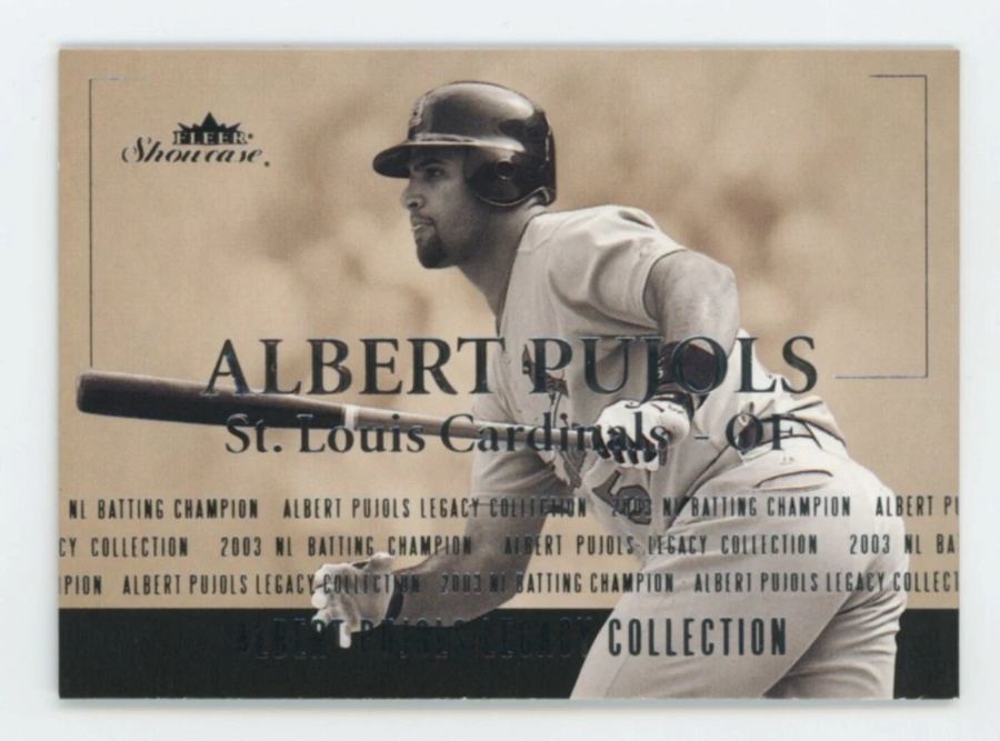 Tarjeta Albert Pujols Fleer Showcase 2004 #9 OF 10L