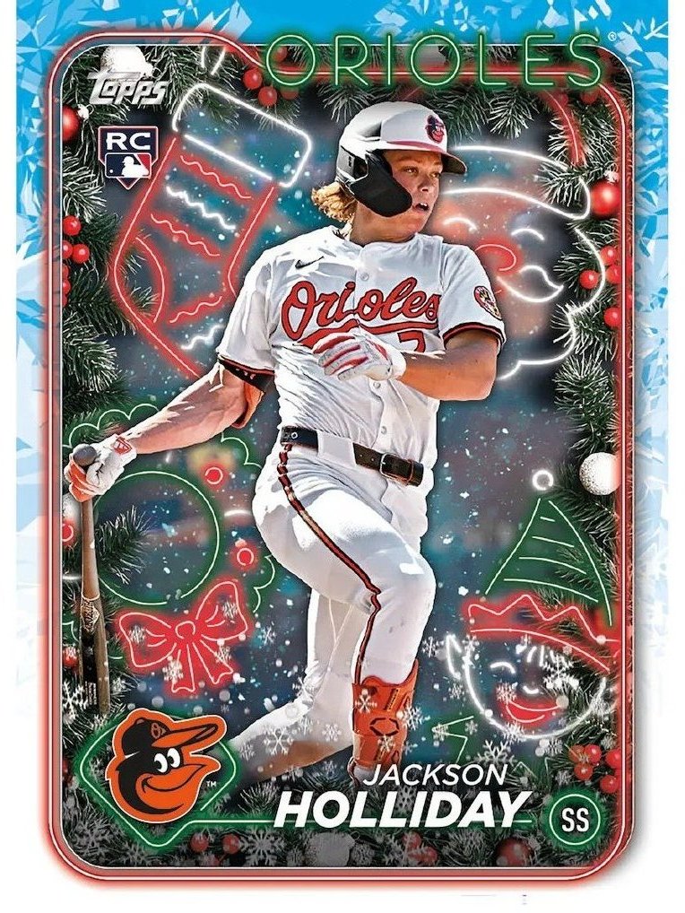 Tarjeta Jackson Holliday Topps Holiday 2024 #N/A