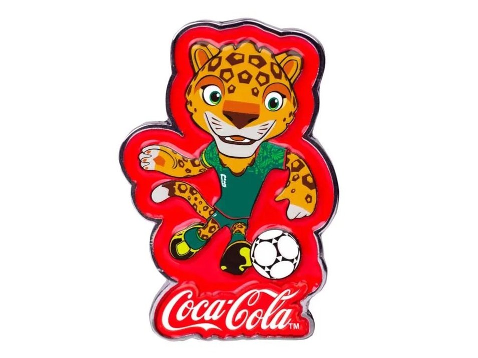 Tarjeta Zayu Pin Mundialista 2026 Coca-Cola Mascot Series 2026