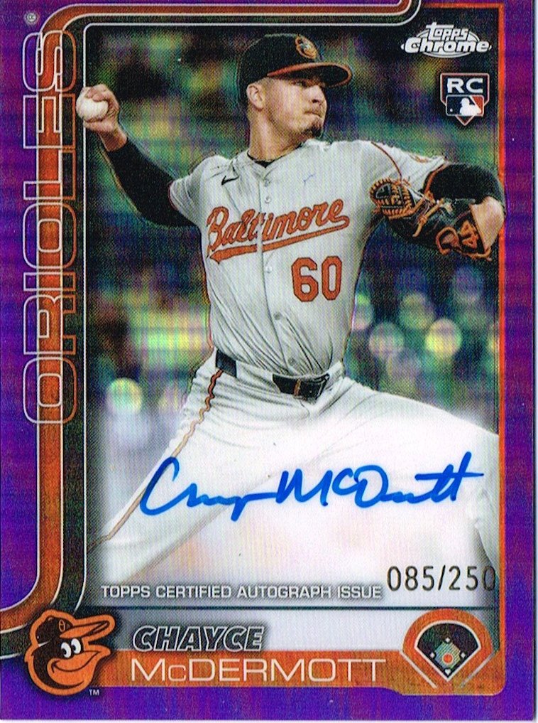 Tarjeta Chayce McDermott Topps Chrome 2024