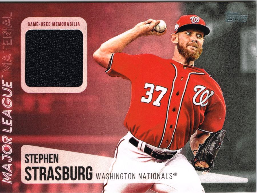 Tarjeta Stephen Strasburg Topps 2019 #MLM-SS