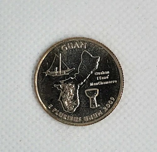 Tarjeta Guam U.S Territory State Quarter 2009