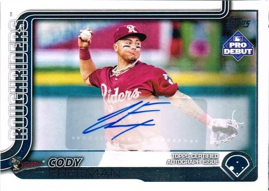 Tarjeta Cody Freeman Topps Pro Debut 2025