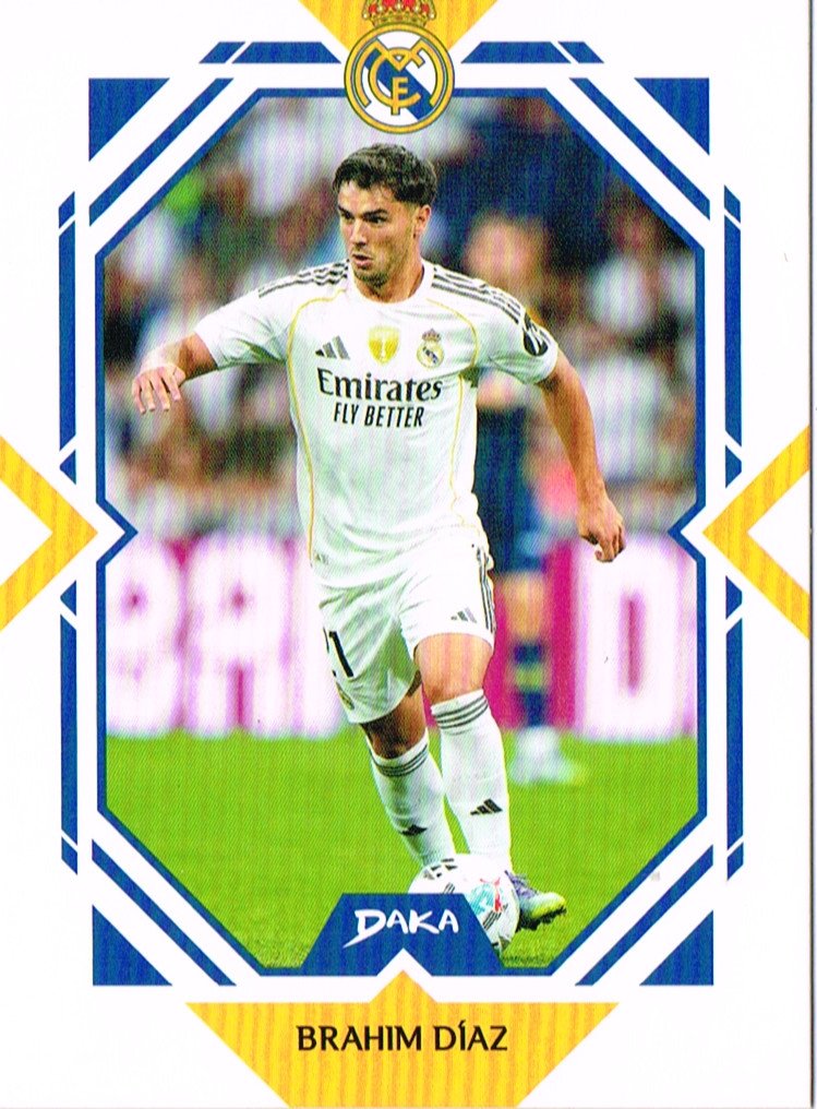 Tarjeta Brahim Díaz DAKA 2025 #RM-3-A