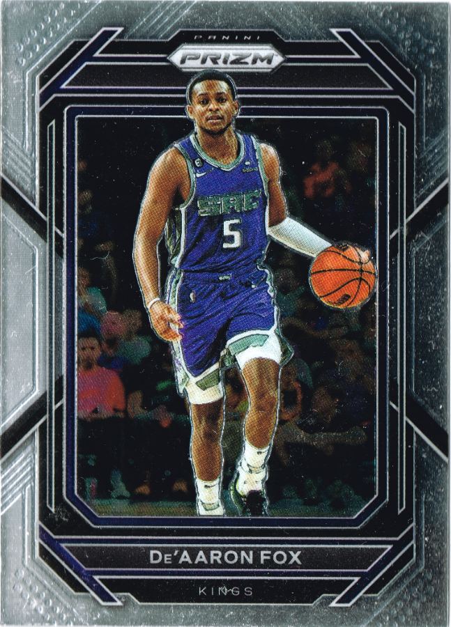Tarjeta De'Aaron Fox Panini Prizm 2022 #118