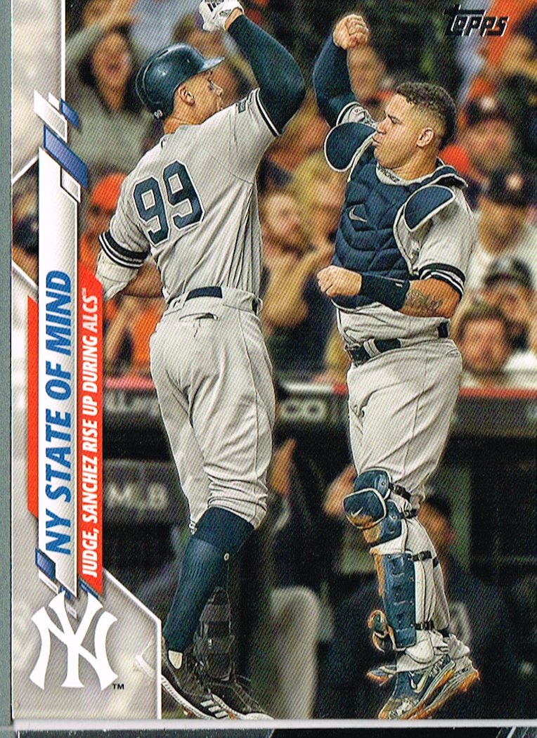 Tarjeta Aaron Judge & Gary Sánchez Topps 2020 #591